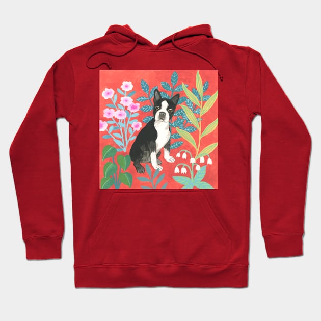 Boston Terrier Hoodie by AlisonKolesar